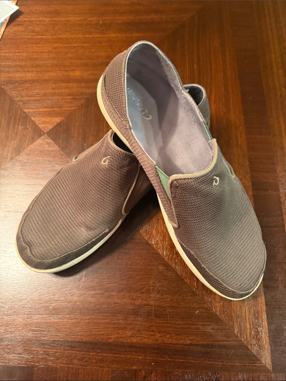 Casual Olukei Men's Slip-On Sneakers - Taupe size 14 - Picture 2 of 8